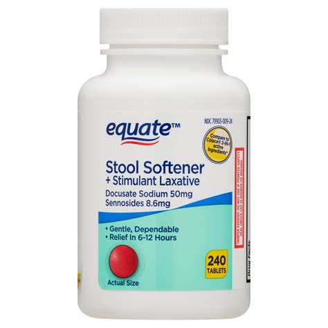 If any of these effects last or get worse, tell your doctor or pharmacist. . Stool softener walmart